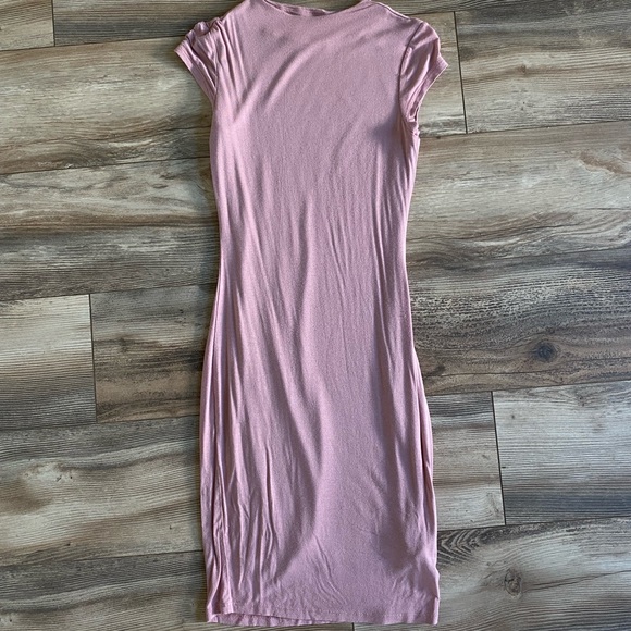 Dusty rose bodycon dress- super soft - Picture 2 of 5